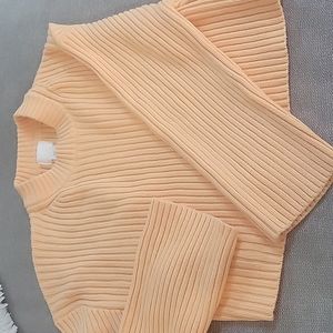 Womens Orange Cropped Sweater Size Medium from H&M